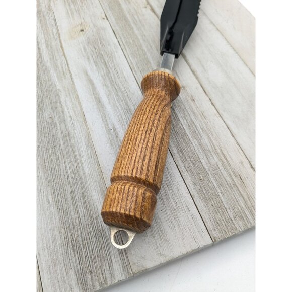 Bonny Black Icing Spatula Spreader Serrated Knife 13" Nylon Plastic Wood Handle - Picture 6 of 9